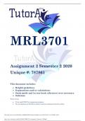 MRL3701 Assignment 2 Semester 2 2023/ (Due 18 August 2023)