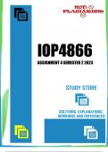 IOP4866 Assignment 4 Semester 2 2023