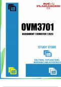 OVM3701 Assignment 1 Semester 2 2023