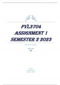 PVL3704 Assignment 1 Semester 2 2023