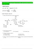 BCH 369 Conflict Exam 1 Questions with Answers (Answers at The Last Page)	