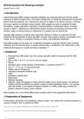  NURS 438 Arterial Puncture for Blood Gas Analysis (Lippincott Procedures).