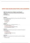 NRNP 6560: Advanced Care of Adults in Acute Settings III Week 4: Questions and answers 