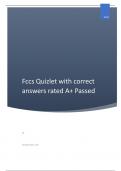 Fccs Quizlet with correct answers rated A+ Passed.pdf