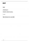 ocr A Level Chemistry A (H432-03) Mark Scheme June2022