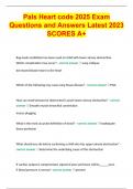 Pals Heart code 2025 Exam Questions and Answers Latest 2023 SCORES A+