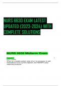 NURS 6630 EXAM LATEST UPDATED (2023-2024) WITH COMPLETE SOLUTIONS
