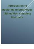 Test bank for Introduction to mastering microbiology 13th edition 2024 updated  complete chapters 