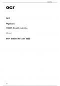 ocr AS Level Physics A (H156/01) June2022 Mark Scheme