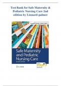 Test Bank for Safe Maternity and Pediatric Nursing Care ,2nd Edition (2020, Luanne  Linnard-Palmer) | All  1-38 Chapters