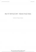 Biod 121 M2 Exam 2021 - Module 2 Exam Notes