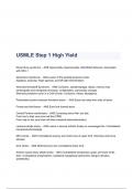 USMLE Step 1 High Yield Questions & Answers 2023 ( A+ GRADED 100% VERIFIED)