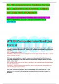 ATI PN Comprehensive Predictor Form A  ,B,C _Questions and Answers_ LATEST,  2021/2022 100% GRADED A+. 2023 ATI PN COMPREHENSIVE PREDICTOR TEST BANK (FORM A, B, & C) 540 QUESTIONS AND ANSWERS