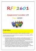 RFP2601 ASSIGNMENT 3 (PORTFOLIO) 2023