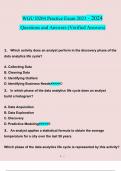 WGU D204 Practice Exam questions and answers} Latest 2023 - 2024 100% correct answers