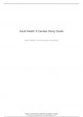 Adult Health II Cardiac Study Guide