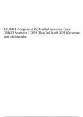 LJU4801 Assignment 2 (Detailed Answers) Code:  Semester 1 2023 (Due 3rd April 2023) Footnotes and bibliography