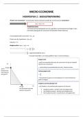 Samenvatting - 2e Bachelor TEW - Micro-Economie