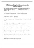 ABO Exam Prep Part 1 questions with correct answers