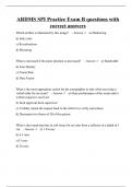 ARDMS SPI Practice Exam B questions with correct answers