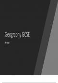 GCSE AQA Geography Paper 1 Powerpoint, Grade 9. 