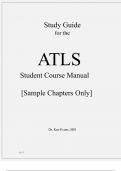 ATLS Study Guide Latest 2023/2024 Updated