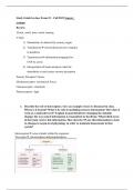 Neurobiology Exam 3 Study Guide