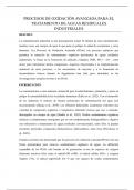 PROCESOS DE OXIDACIÓN AVANZADA PARA EL TRATAMIENTO DE AGUAS RESIDUALES INDUSTRIALES