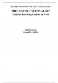 Be Exam Ready with the Updated [Conflict Survival Kit, The Tools for Resolving Conflict at Work,Goodwin] 2023-2024 Test Bank