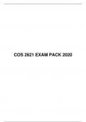 COS 2621 EXAM PACK 2020, University of South Africa, UNISA