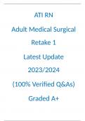 ATI RN Adult Medical Surgical Retake 1 (2023/2024)