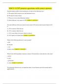 NNCC CCHT practice questions with correct answers