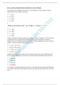 GED MATHS REVISION QUESTIONS AND ANSWERS