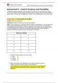 PSYC-FPX4700 Assessment 2 – Central Tendency and Probability.docx