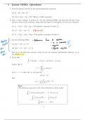 Linear ODEs Questions and solutions 