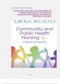 COMMUNITY AND PUBIC HEALTH NURSING 3RD EDITION DEMARCO WALSH TEST BANK QUESTIONS AND CORRECT ANSWERS|ALL CHAPTERS AVAILABLE