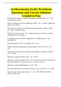 ScribeAmerica Scribe Workbook Questions and Correct Solutions Graded to Pass