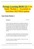 Portage Learning BIOD 121 Case Study Module 1_ Essentials in Nutrition 2023/2024 update 