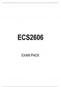 ECS 2606 EXAM PACK, University of South Africa, UNISA