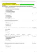 (TEST BANK)  A&P 2. REPRODUCTIVE	SYSTEMS   STUDY QUESTIONS & ANSWERS 2023/2024 (correct answer sheet below the questions) CHAPTERS 28