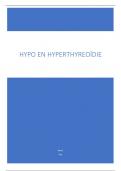 Ziektebeeld Hypo en hyperthyreoïdie