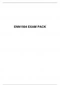 ENN 1504 EXAM PACK, University of South Africa, UNISA