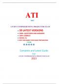 ATI RN COMPREHENSIVE PREDICTOR EXAM (39 EXAM SETS)