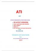 ATI RN FUNDAMENTALS PROCTORED EXAM (39 EXAM SETS)