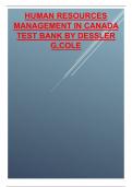 TEST BANK FOR HUMAN RESOURCES MANAGEMENT IN CANADA  BY DESSLER G,COLE.pdf