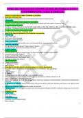 NURS 328: PEDs EXAM 1 STUDY GUIDE-2023/2024(AUGUST –NOVEMBER QTR- (Clear & Elaborate)