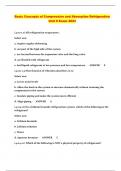 Basic Concepts of Compression and Absorption Refrigeration Unit 9 Exam 2023