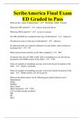 ScribeAmerica Final Exam ED Graded to Pass