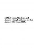 NBME Exam Practice Questions With Correcr Answers Latest Verified | NBME Sample Questions With Correct Answers - Latest Update & NBME EXAM QUESTIONS AND ANSWERS | TEST QUESTION BANK | LATEST UPDATED 2024-2025 (GRADED A+)