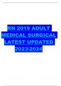  RN 2019 ADULT MEDICAL SURGICAL LATEST UPDATED 20232024